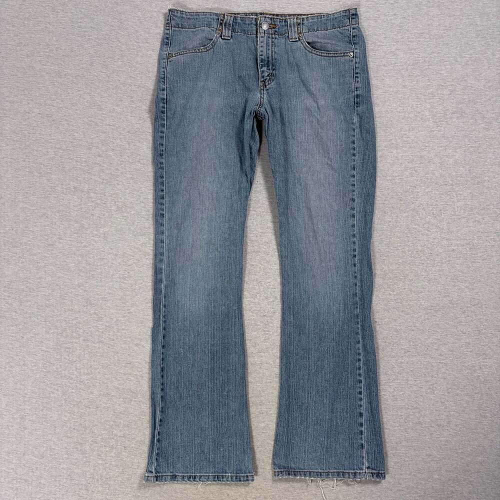 Levi's 525 Nouveau Low Boot Cut Jeans Size 8 M Blue Stretch Denim